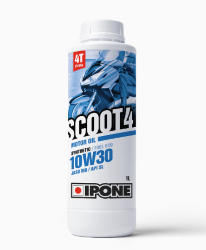 ACEITE IPONE SCOOT 4 10W30 4 TIEMPOS SEMI SINTETICO 1LT