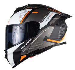 CASCO KOV ABATIBLE THUNDER TALLA XL REVENGE COLOR NEGRO/NARANJA