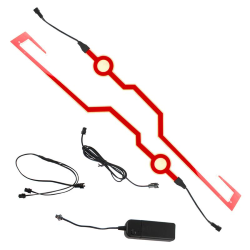 LED DECORATIVO P/ CASCO COLOR ROJO