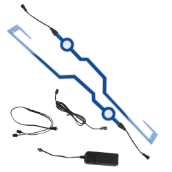 LED DECORATIVO P/ CASCO COLOR AZUL