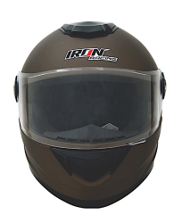 CASCO IRON RACING CERRADO TALLA M TITANIUM MATE DORADO IR-5001