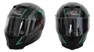 CASCO IRON RACING CERRADO TALLA M COLOR NEGRO MATE IR-311