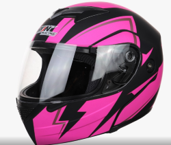 CASCO IRON RACING ABATIBLE TALLA M IR108 RELAMPAGO COLOR ROSA MATE