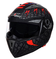 CASCO IRON RACING ABATIBLE IR105 COBRA TALLA L COLOR NEGRO/ROJO