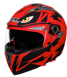 CASCO IRON RACING ABATIBLE IR105 OJO TALLA M COLOR ROJO