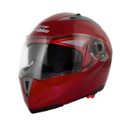 CASCO IRON RACING ABATIBLE TALLA XXL COLOR ROJO DOT