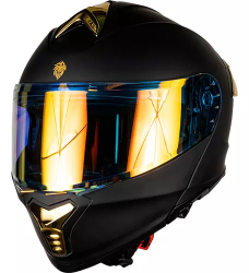CASCO KOV ABATIBLE TALLA L THUNDER COLOR NEGRO MATE/ORO