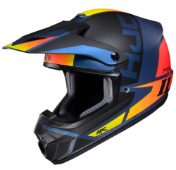 CASCO HJC CROSS CS-MX II CREED TALLA M COLOR NEGRO/AZUL MATE