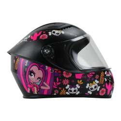 CASCO INFANTIL GHIRA CERRADO TALLA XS GH1300 COLOR NEGRO/ROSA MATE