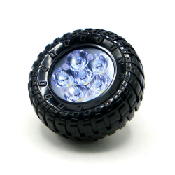 FARO LED LUZ BLANCA LLANTA C/ ALTA/BAJA Y ESTROBO