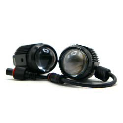 FARO AUXILIAR LED TIPO BALA LUZ BLANCA Y AMARILLA