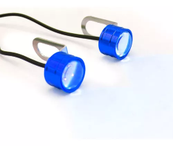 FARO LED PORTA PLACA LUZ AZUL CARCASA COLOR AZUL