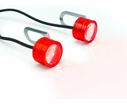 FARO LED PORTA PLACA LUZ ROJA CARCASA COLOR ROJO