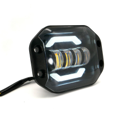 FARO AUXILIAR 4 LED CON ESTROBO OJO DE ANGEL LUZ BLANCA-AMARILLA