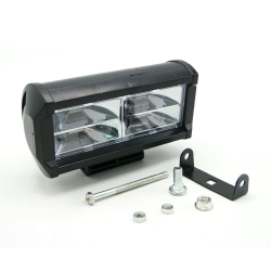 FARO BARRA 12 LED LUZ BLANCA CONTORNO AZUL C/ ALTA/BAJA Y ESTROBO
