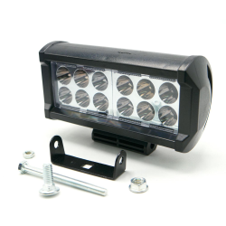 FARO BARRA 12 LED LUZ BLANCA CONTORNO AZUL C/ ALTA/BAJA Y ESTROBO