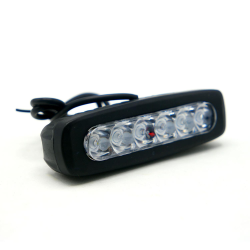 FARO BARRA MINI 6 LEDS LUZ BLANCA C/ ALTA/BAJA Y ESTROBO