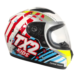 CASCO TECH-X2 CERRADO INFANTIL TALLA XL COLOR BLANCO