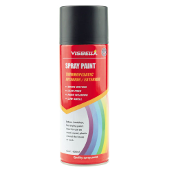 PINTURA EN AEROSOL VISBELLA COLOR NEGRO BRILLANTE 400ML