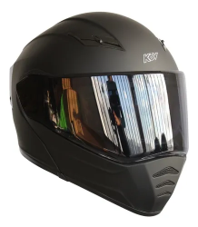 CASCO KOV ABATIBLE ESTELAR TALLA M C/ LUZ LED TRASERA COLOR NEGRO MATE