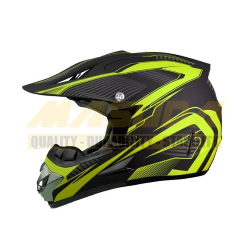 CASCO IRON RACING CROSS IR-850 TALLA XL COLOR AMARILLO/NEGRO MATE