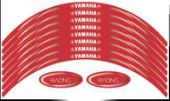 CALCOMANÍA P/RIN YAMAHA COLOR ROJO