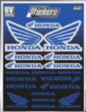 PLANILLA DE CALCOMANÍA HONDA COLOR AZUL