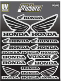 PLANTILLA DE CALCOMANÍA HONDA COLOR GRIS