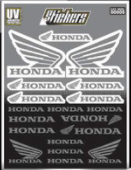 PLANTILLA DE CALCOMANÍA HONDA COLOR BLANCO