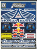 PLANTILLA DE CALCOMANÍA HONDA-RED BULL COLOR AZUL