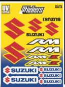 PLANTILLA DE CALCOMANÍA SUZUKI COLOR AMARILLO/AZUL