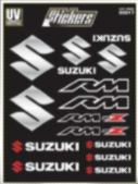 PLANTILLA DE CALCOMANÍA SUZUKI COLOR NEGRO