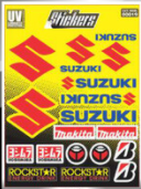 PLANTILLA DE CALCOMANÍA SUZUKI COLOR AMARILLO