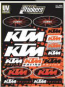 PLANTILLA DE CALCOMANÍA KTM COLOR NARANJA