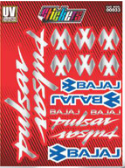 PLANTILLA DE CALCOMANÍA PULSAR COLOR ROJO