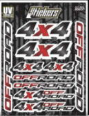 PLANTILLA DE CALCOMANÍA 4X4 COLOR NEGRO