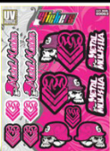PLANTILLA DE CALCOMANÍA METAL MULISHA COLOR ROSA