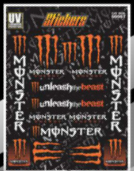 PLANTILLA DE CALCOMANÍA MONSTER COLOR NARANJA
