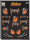 PLANTILLA DE CALCOMANÍA VENOM COLOR NARANJA