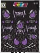 PLANTILLA DE CALCOMANÍA VENOM COLOR MORADO