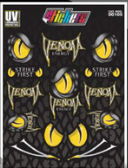 PLANTILLA DE CALCOMANÍA VENOM COLOR AMARILLO