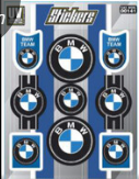 PLANTILLA DE CALCOMANÍA BMW COLOR AZUL
