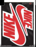 CALCOMANÍA MEDALLÓN NIKE COLOR ROJO