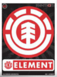 CALCOMANÍA MEDALLÓN ELEMENT ROJO