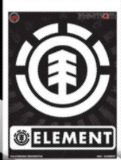 CALCOMANÍA MEDALLÓN ELEMENT COLOR NEGRO CON BLANCO