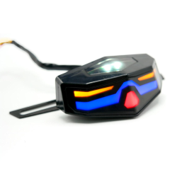 CALAVERA STOP LED PREMIUM MULTIFUNCIONAL LUZ AMARILLA/AZUL