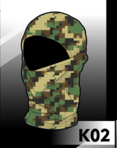 BALACLAVA DE MILITAR COLOR VERDE OSCURO
