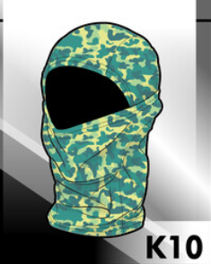 BALACLAVA DE MANCHITAS COLOR VERDE