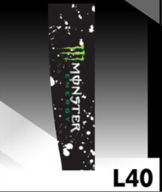 MANGAS MONSTER COLOR NEGRO
