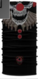 BANDANA PAYASO CALAVERA COLOR NEGRO